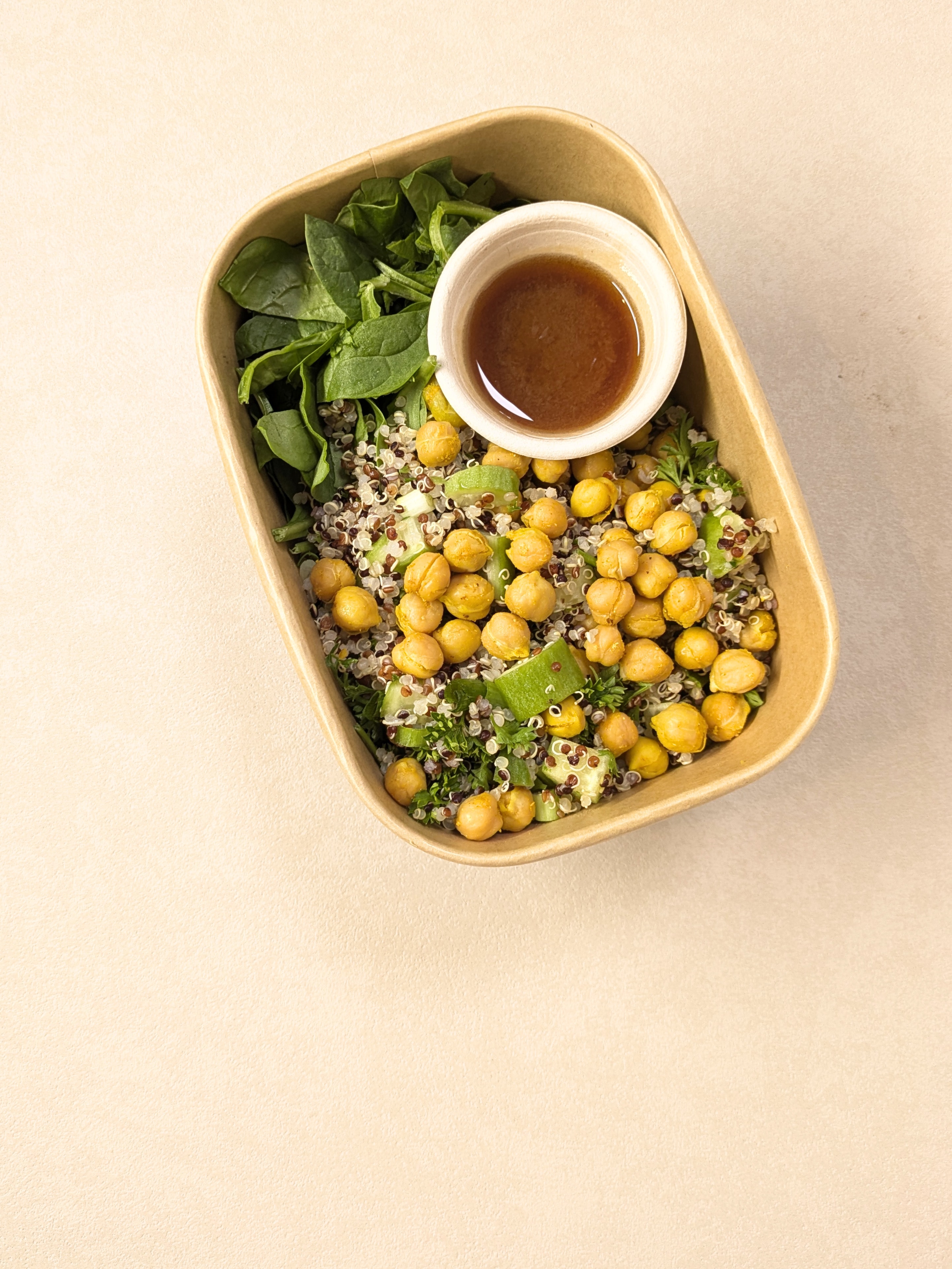 Golden Quinoa Tabbouleh with Chickpeas
